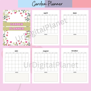 Garden Planner Digital, Garden Journal Downloadable, New Gardener Guide PNG